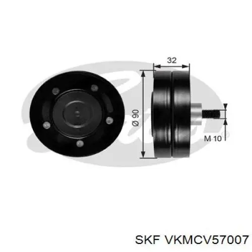VKMCV 57007 SKF паразитный ролик