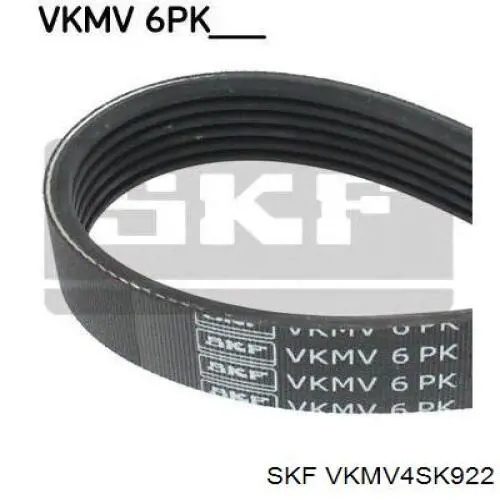 Ремень генератора VKMV4SK922 SKF