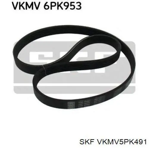 Купить VKMV5PK491 SKF Ремень генератора