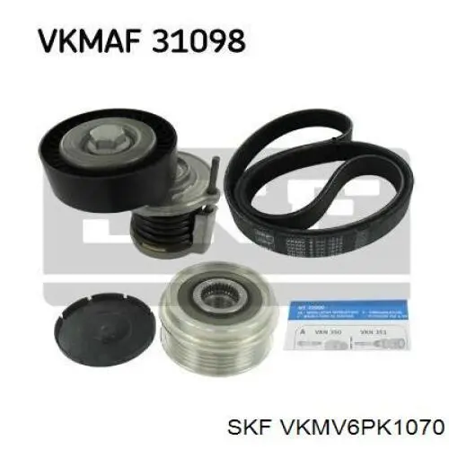 Клиновый ремень SKF VKMV6PK1070 цена, от 10.21 USD