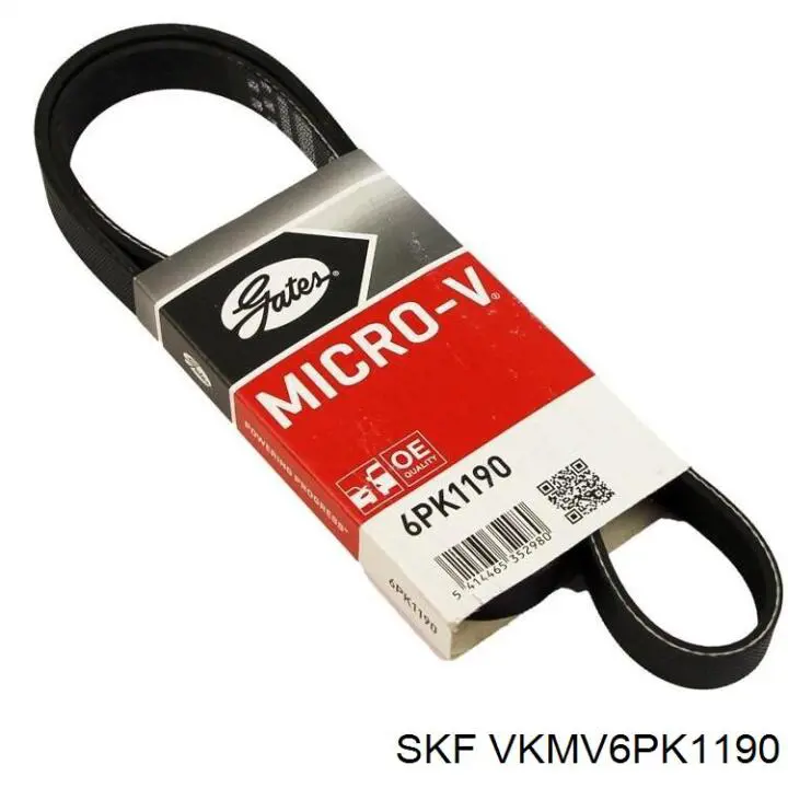 Клиновый ремень SKF VKMV6PK1190 цена, от 13.67 USD