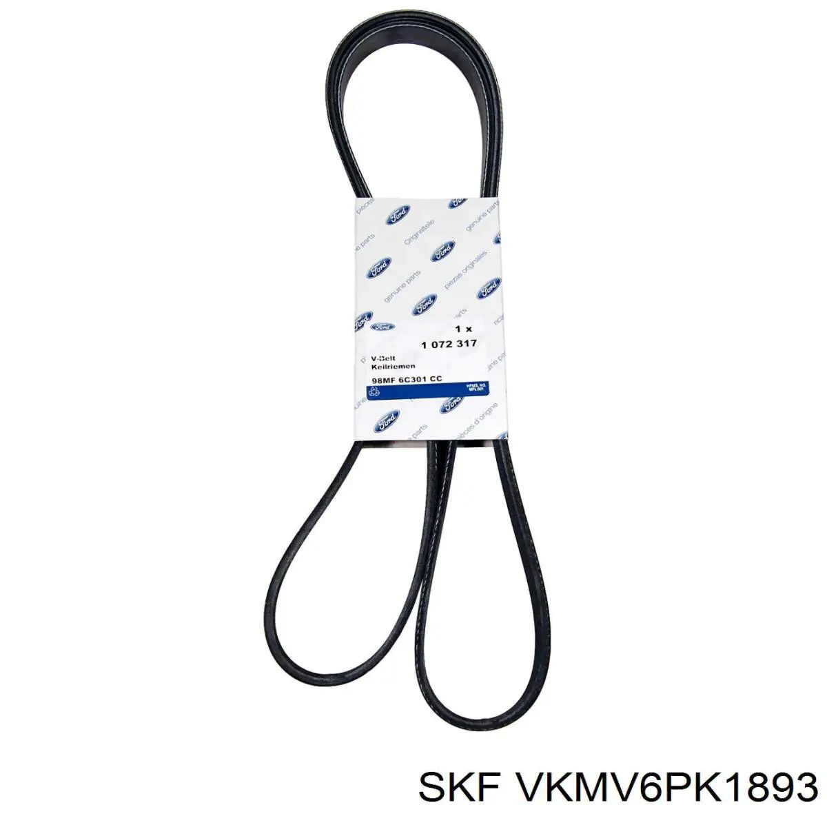 Ремень генератора VKMV6PK1893 SKF