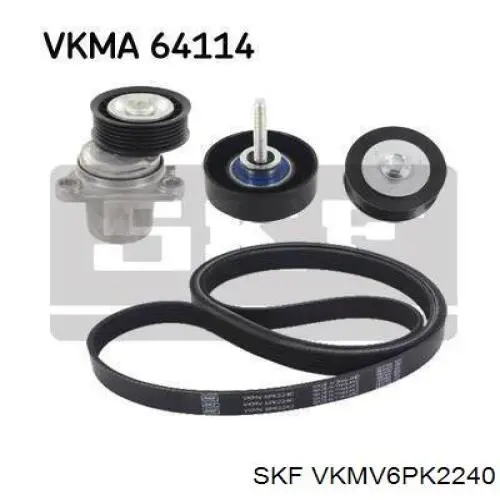 Купить VKMV6PK2240 SKF Ремень генератора