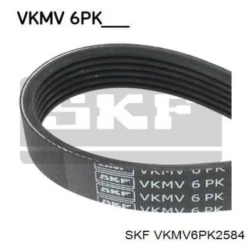 Ремень генератора VKMV6PK2584 SKF