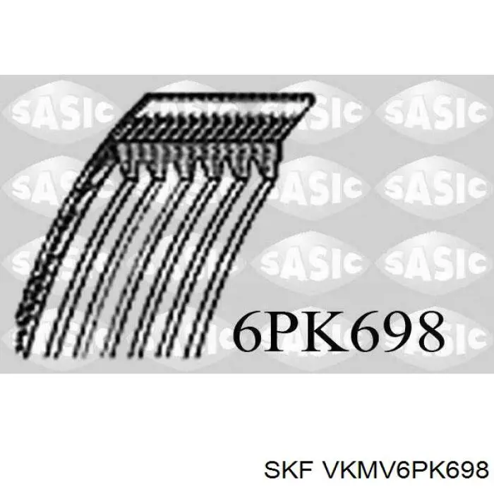 VKMV6PK698 SKF ремень генератора