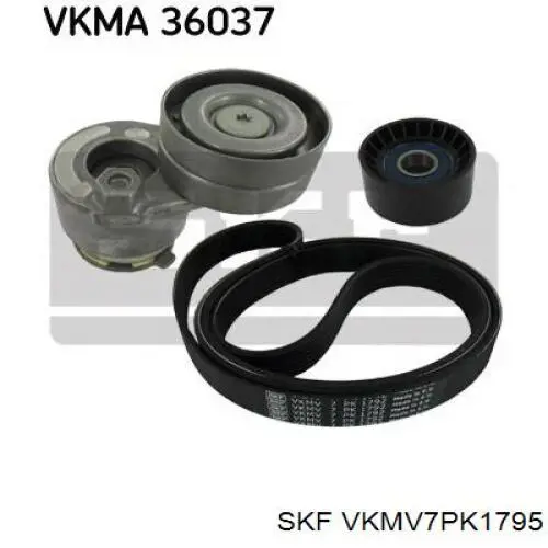 Correa trapezoidal VKMV7PK1795 SKF