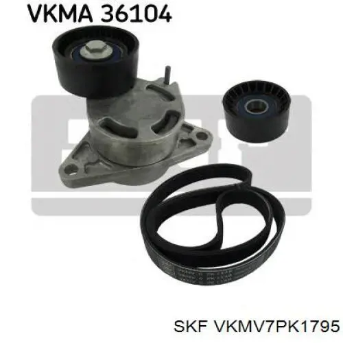 Купить VKMV7PK1795 SKF Ремень генератора