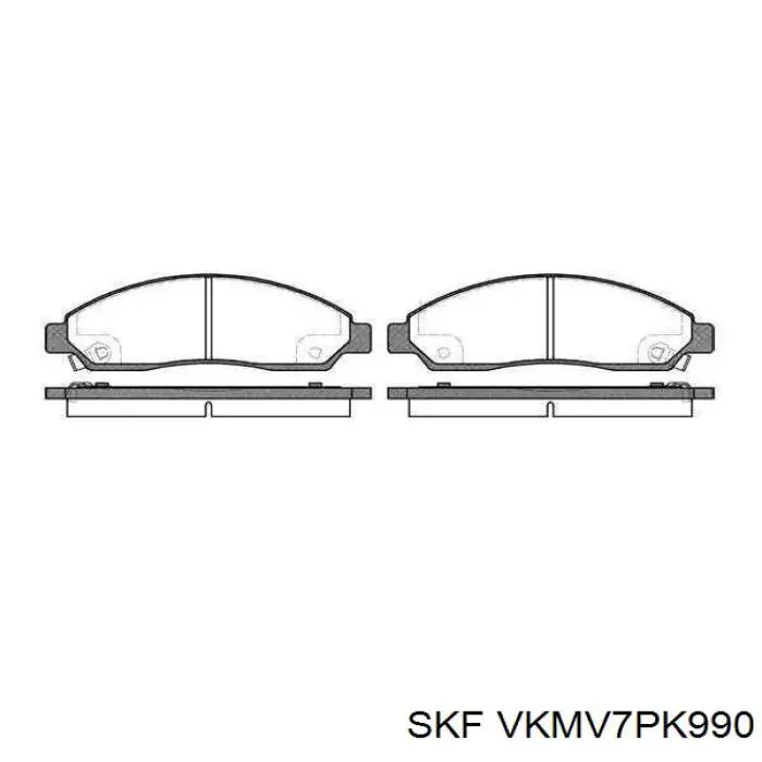 Ремень генератора VKMV7PK990 SKF