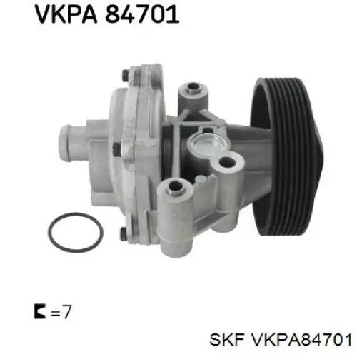 VKPA84701 SKF bomba de água (bomba de esfriamento, adicional elétrica)