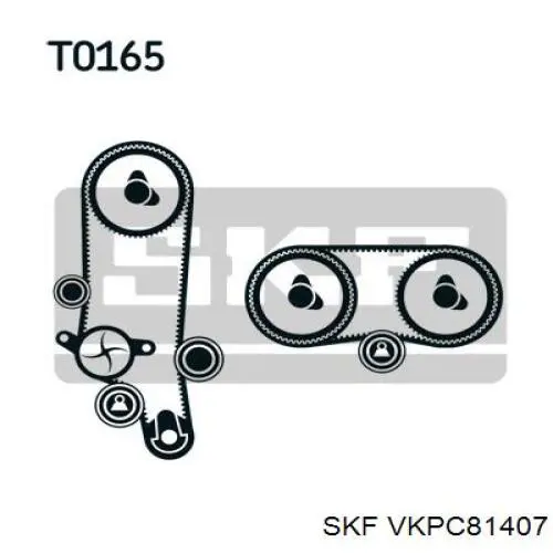 Помпа водяна, (насос) охолодження VKPC81407 SKF