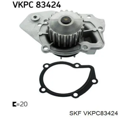 VKPC83424 SKF помпа