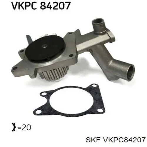 VKPC84207 SKF помпа