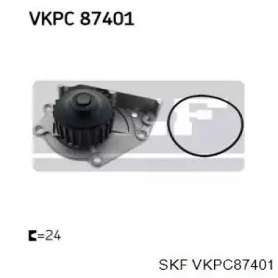 Bomba de agua VKPC87401 SKF