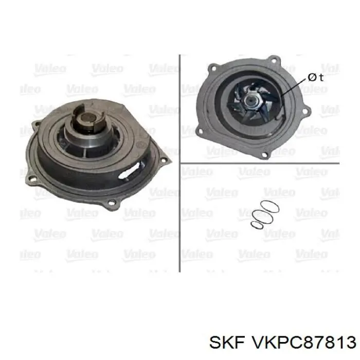 Bomba de agua VKPC87813 SKF