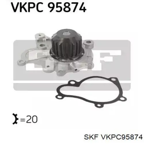 VKPC95874 SKF помпа