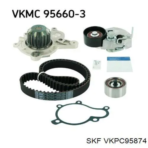 Bomba de agua VKPC95874 SKF