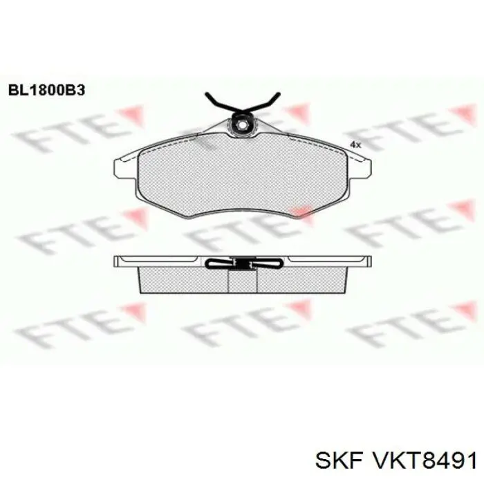 Подшипники задней ступицы SKF VKT8491 цена, от 33.20 USD