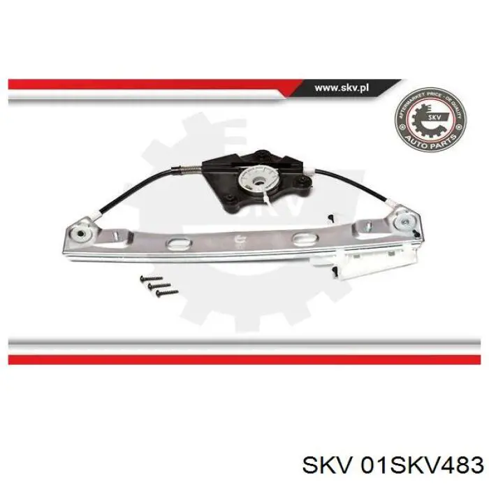 Купить 01SKV483 SKV Механизм стеклоподъемника двери задней левой