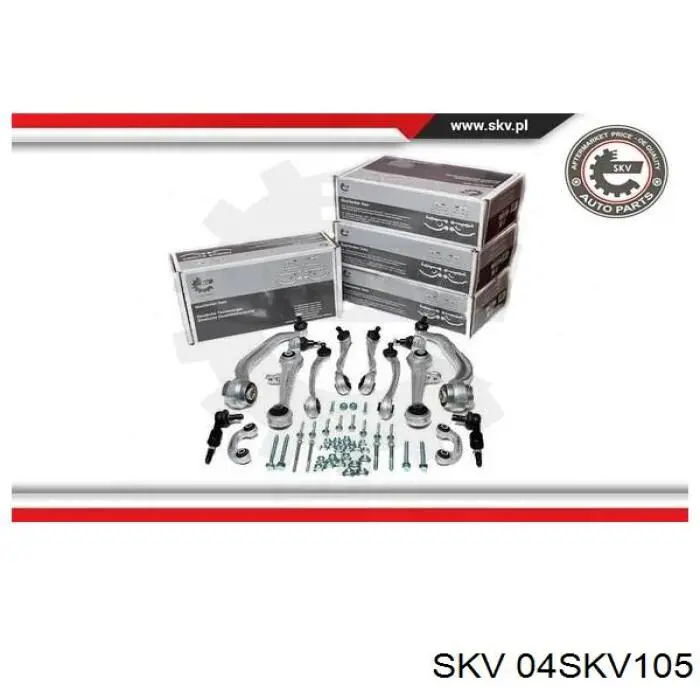 04SKV105 SKV Рычаг передней подвески верхний левый