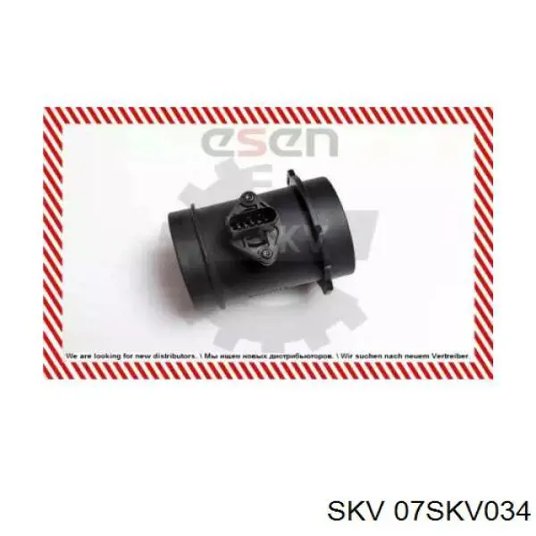 07SKV034 SKV sensor de fluxo (consumo de ar, medidor de consumo M.A.F. - (Mass Airflow))