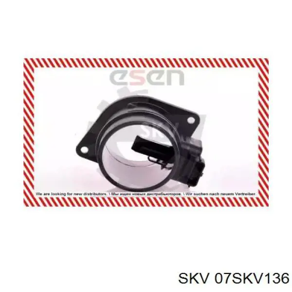 07SKV136 SKV sensor de fluxo (consumo de ar, medidor de consumo M.A.F. - (Mass Airflow))