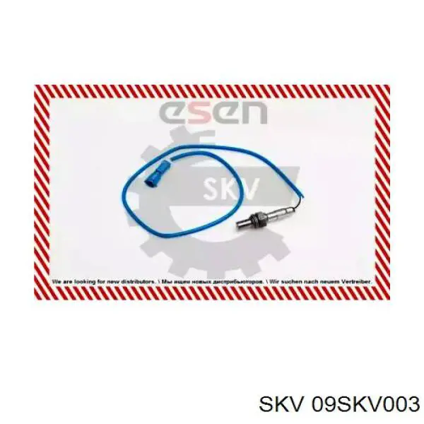 09SKV003 SKV лямбда-зонд, датчик кислорода до катализатора