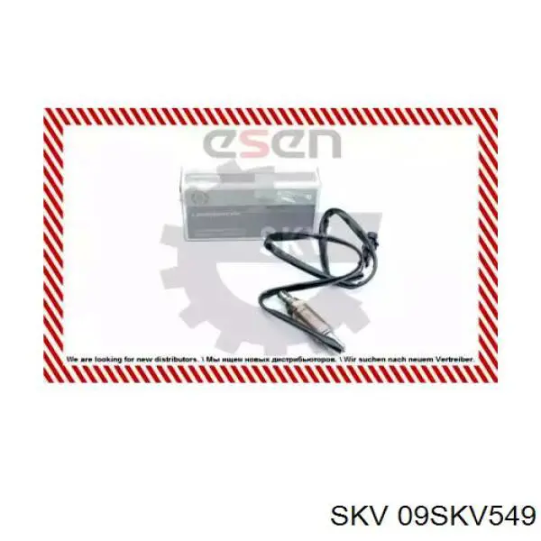 09SKV549 SKV лямбда-зонд, датчик кислорода после катализатора