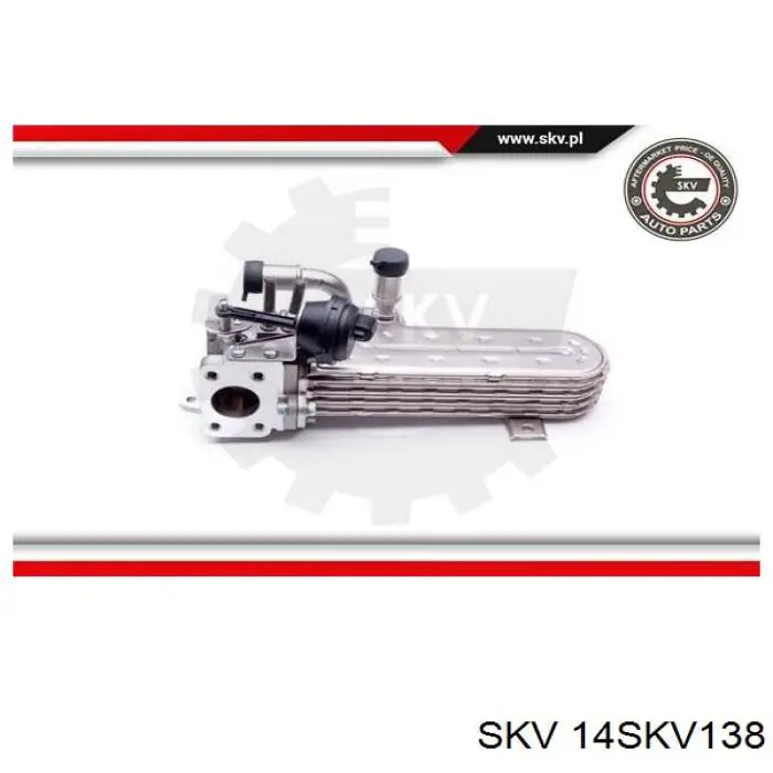 14SKV138 SKV radiador do sistema egr de recirculação dos gases de escape