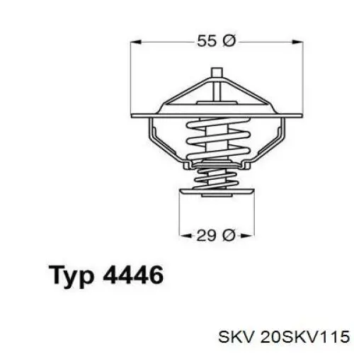 Термостат в сборе SKV 20SKV115