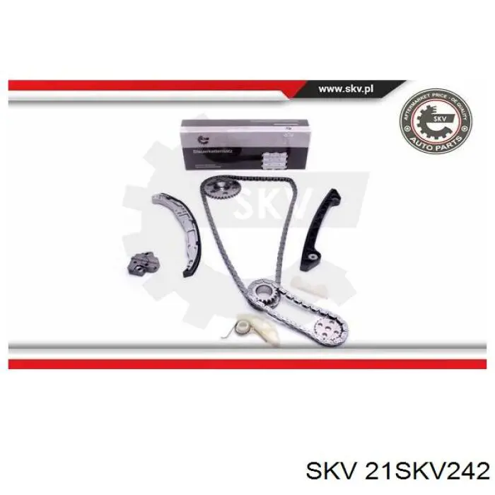 21SKV242 SKV Цепь ГРМ, комплект, верхняя