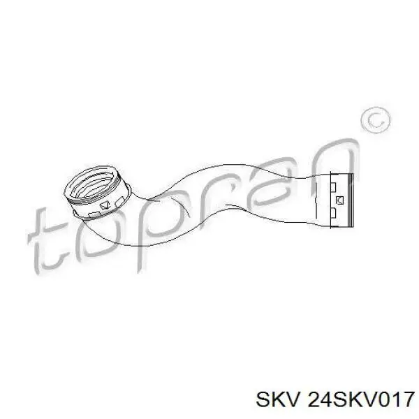 Шланг/патрубок интеркуллера SKV 24SKV017 цена, от 34.33 USD