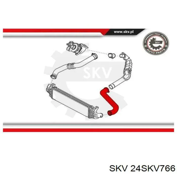 Шланг/патрубок интеркуллера Thermotec DCG248TT цена, от 25.92 USD