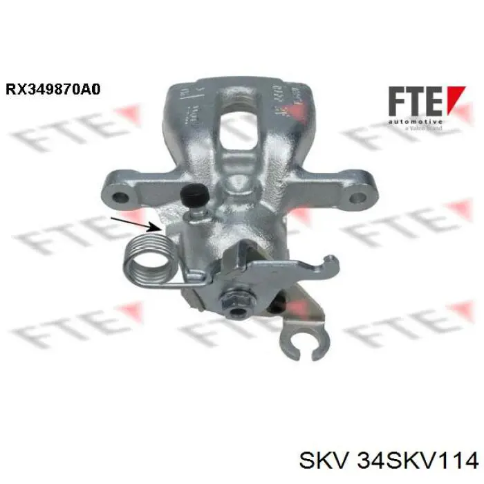 Тормозной суппорт правый задний SKV 34SKV114 цена, от 43.32 USD