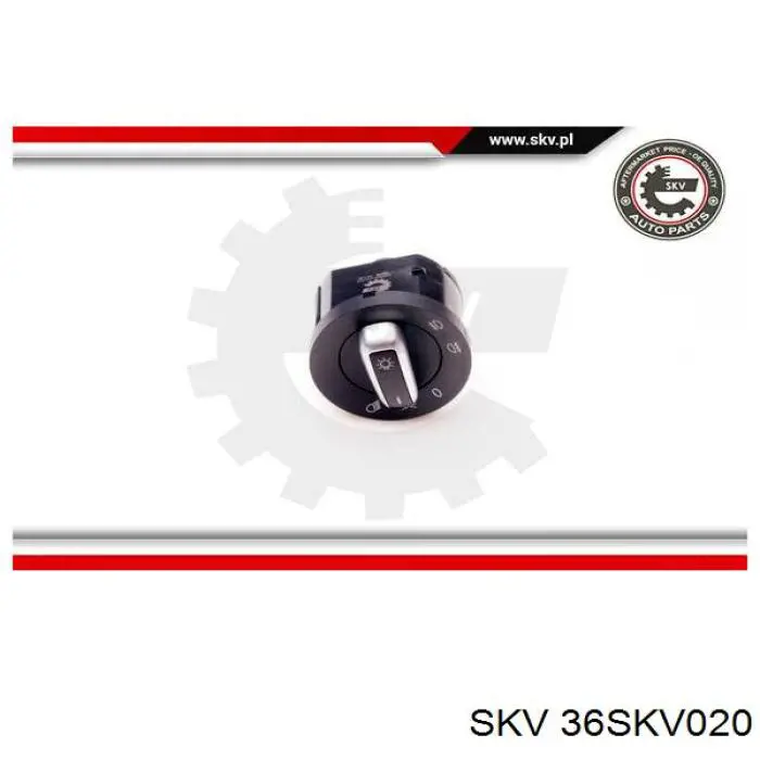36SKV020 SKV переключатель света фар на "торпедо"