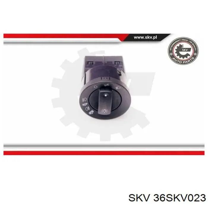36SKV023 SKV переключатель света фар на "торпедо"