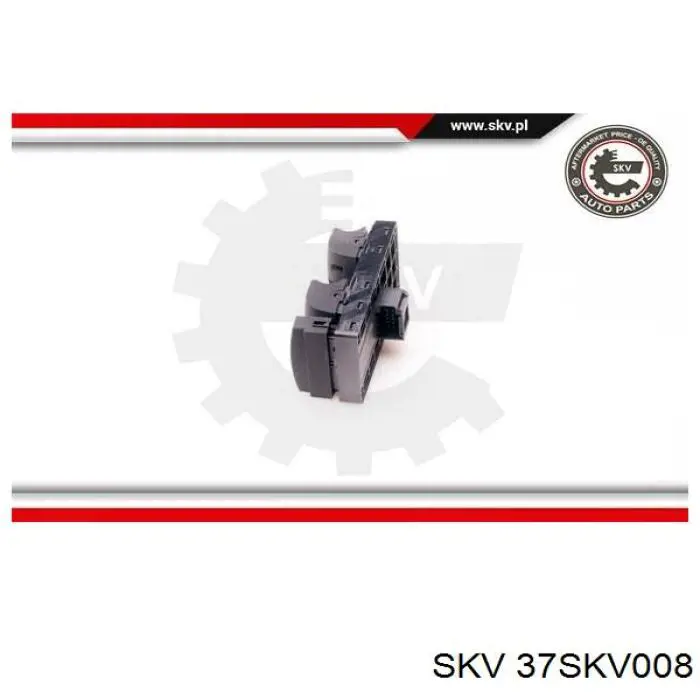 Кнопочный блок управления стеклоподъемником передний левый 37SKV008 SKV