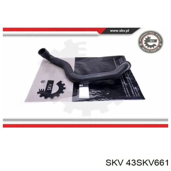 Патрубок радиатора 43SKV661 SKV