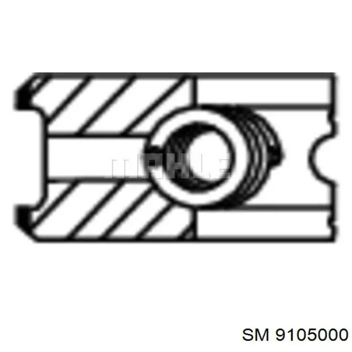 9-1050-00 SM кольца поршневые комплект на мотор, std.