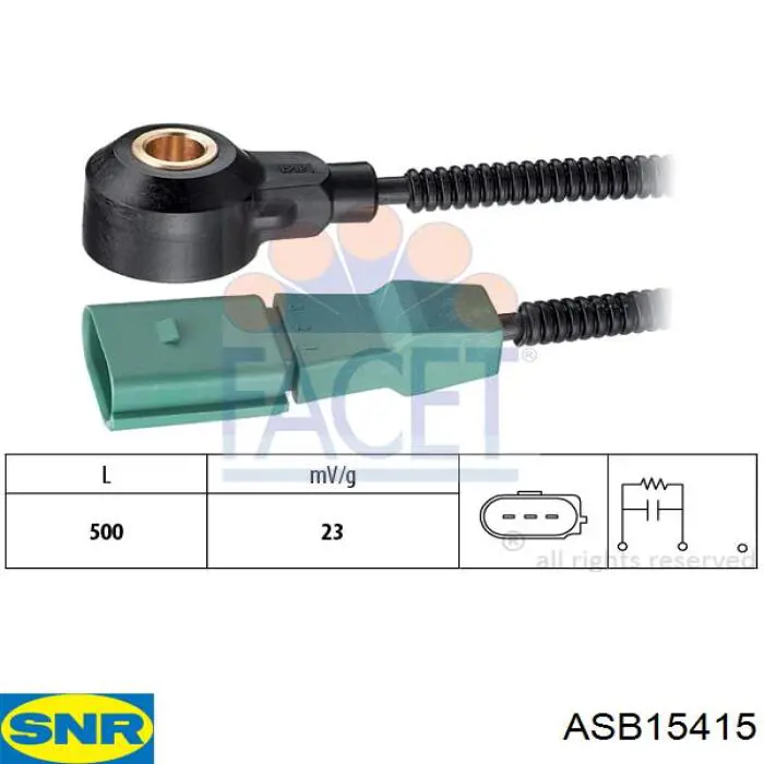 Купить ASB15415 SNR Датчик антиблокировочной системы торможения