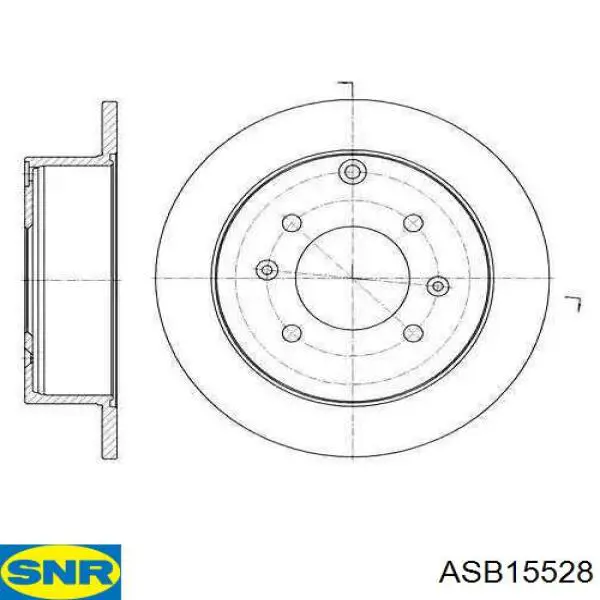 Купить ASB15528 SNR Датчик АБС задний левый