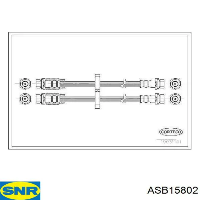 Датчик АБС (ABS) передний левый ASB15802 SNR