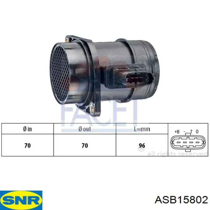 Передний левый датчик абс SNR ASB15802