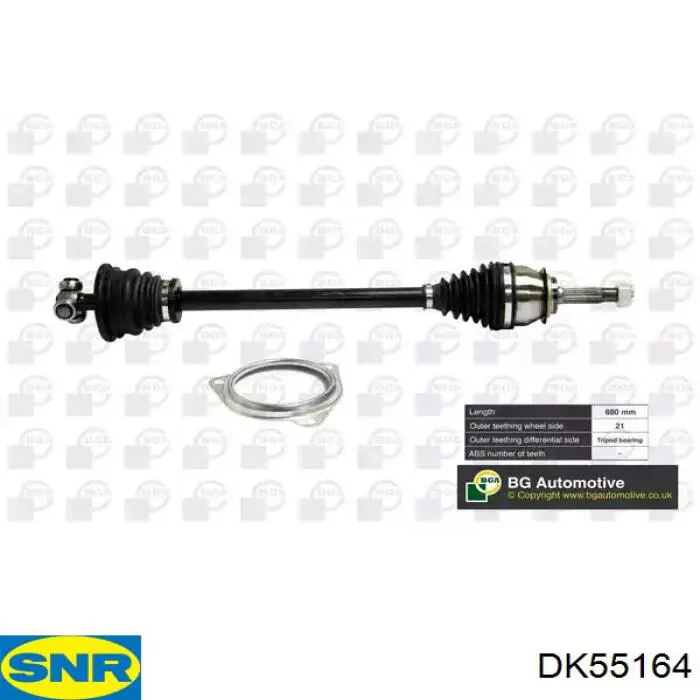 Semieixo (acionador) dianteiro para Renault Fluence (L3)