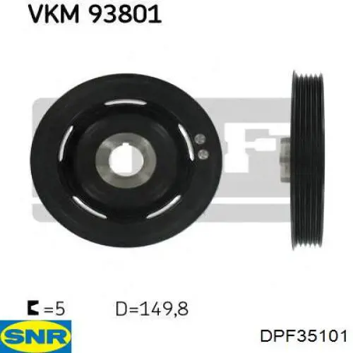 Шкив коленвала DPF35101 SNR