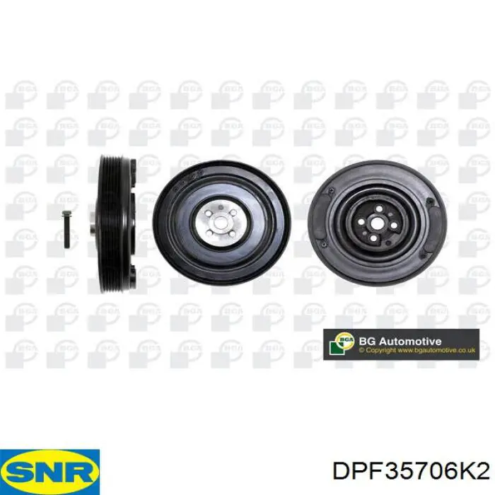 Купить DPF35706K2 SNR Шкив-демпфер коленвала