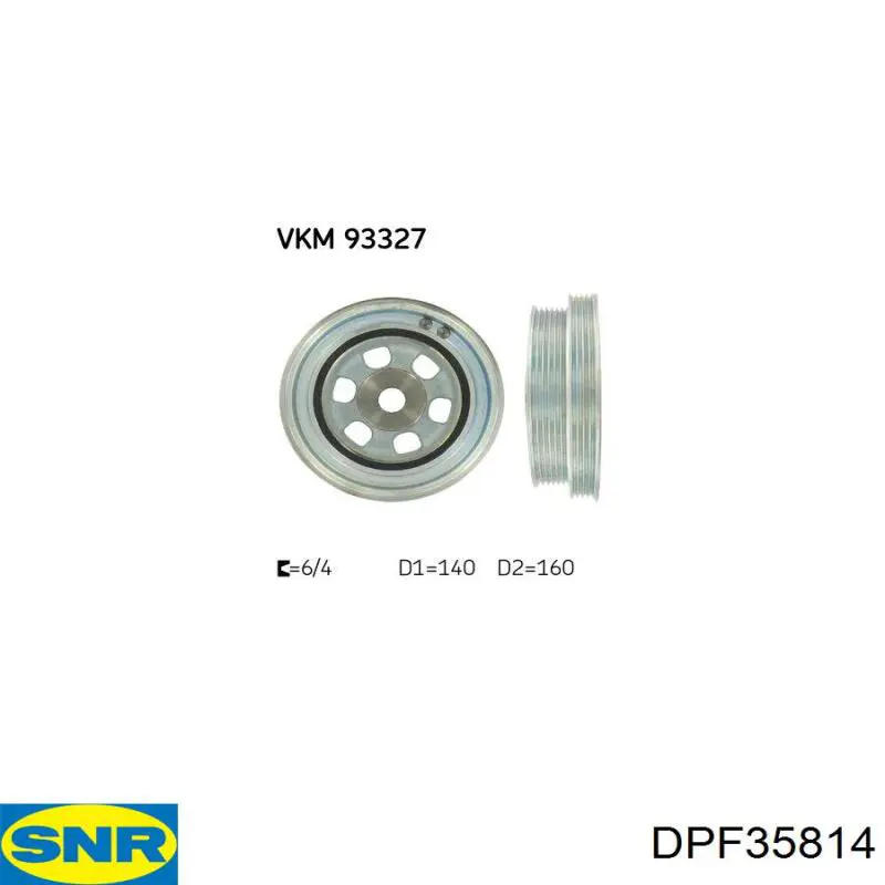Купить DPF35814 SNR Шкив-демпфер коленвала