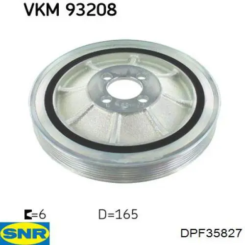 Купить 93192547 General Motors Шкив-демпфер коленвала
