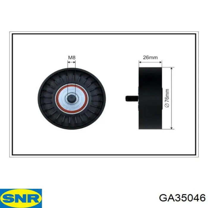 GA35046 SNR натяжной ролик