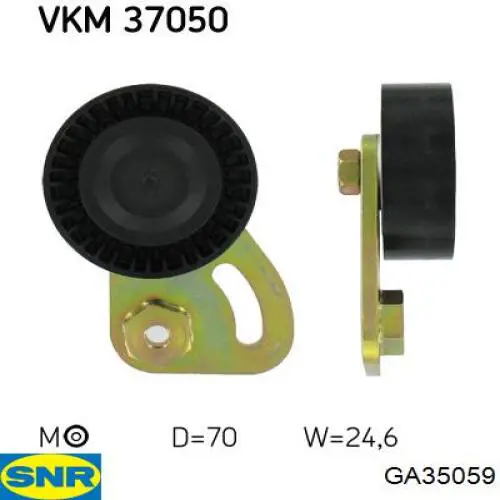Роликовий модуль натяжителя ремня SNR GA35059 цена, от 25.54 USD