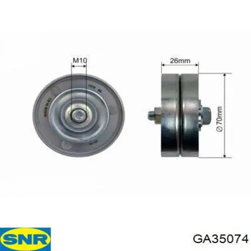 GA35074 SNR натяжной ролик